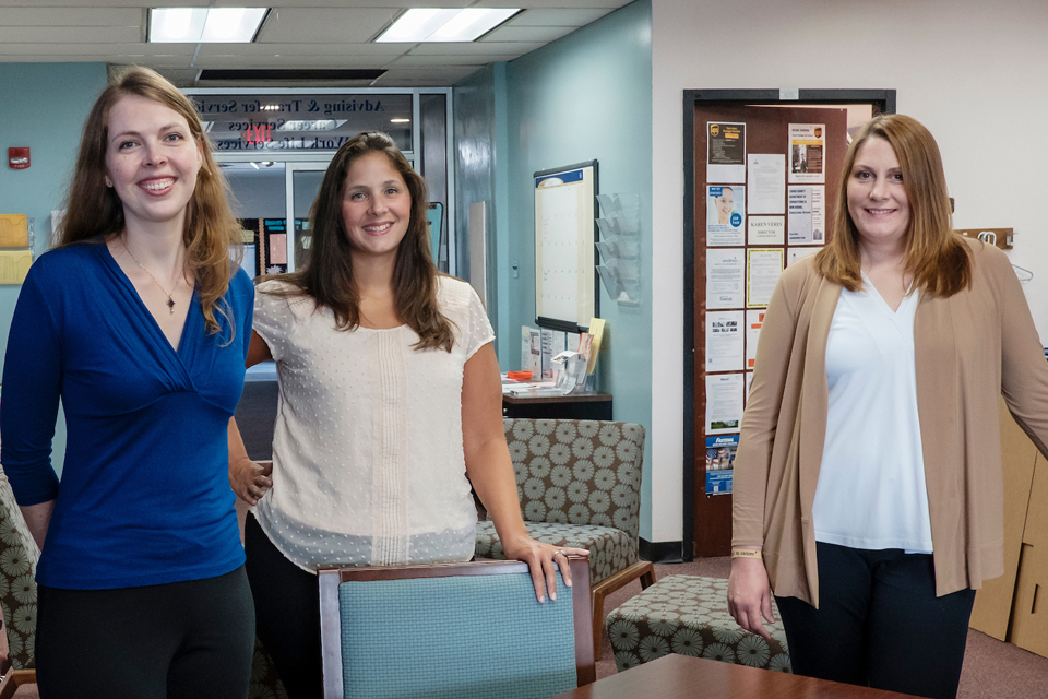 members of the academic advising team