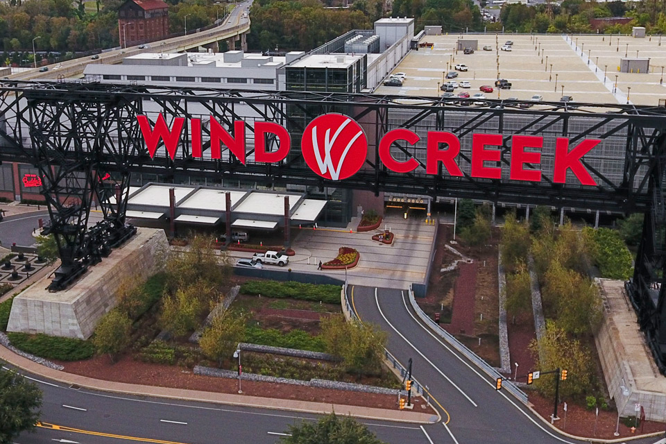 Aerial of Wind Creek Bethlehem