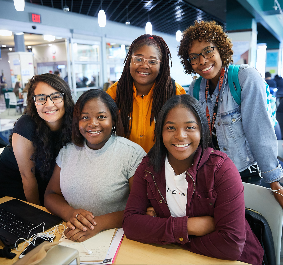 students hanging out 